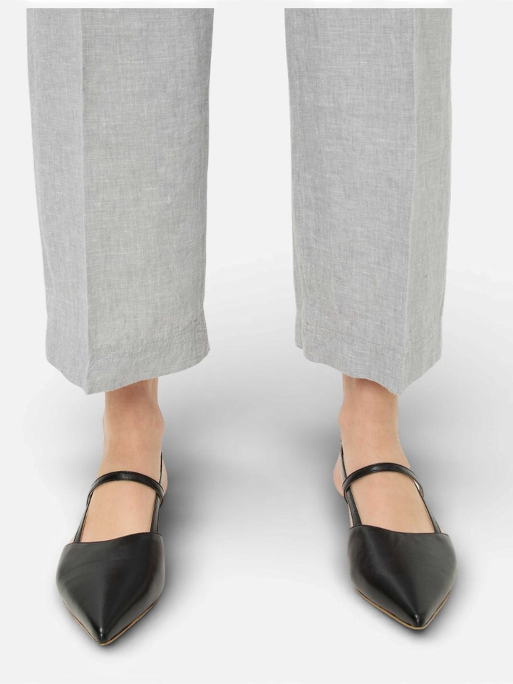 Grijze linnen broek Maine Brax