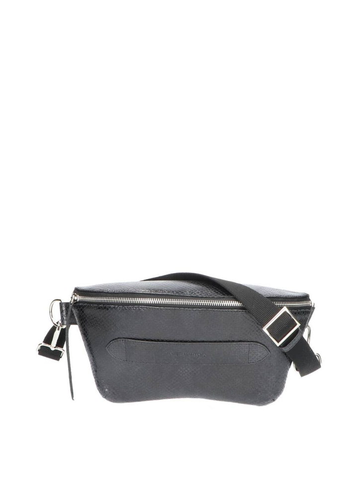 Piton zwarte schoudertas Coachella XL Marie Martens 