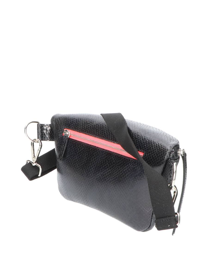 Piton zwarte schoudertas Coachella XL Marie Martens 