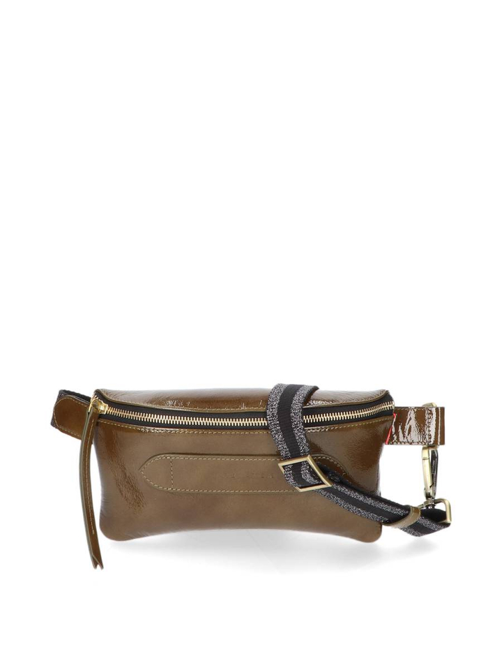 Patent moss green schoudertas Coachella Marie Martens 