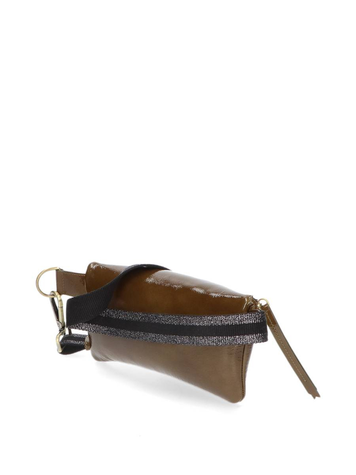Patent moss green schoudertas Coachella Marie Martens 