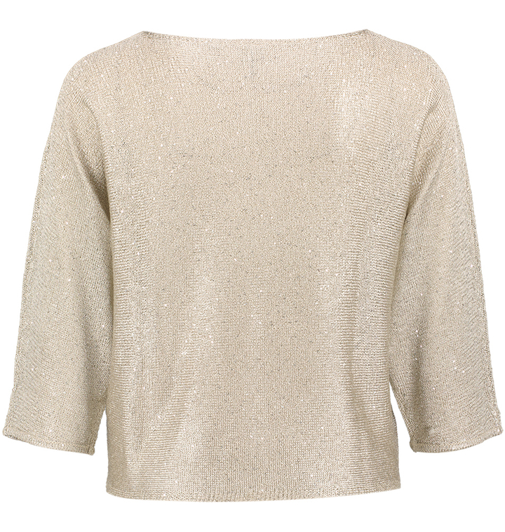 Ecru Brax trui met glitterdraad Brax