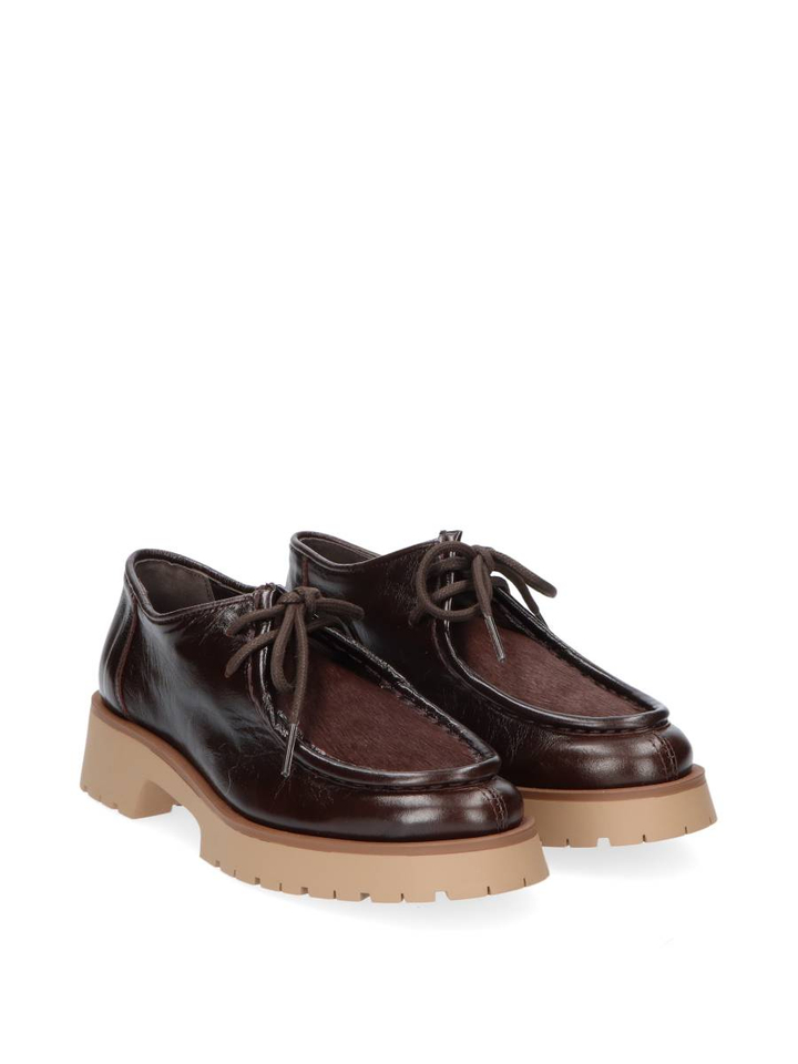 Buine lage schoen met blokhak Ebba Catwalk