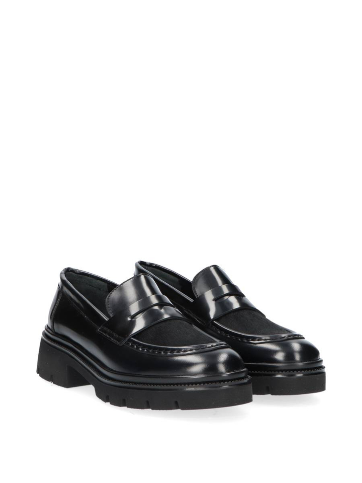Zwarte moccasins Eva Catwalk 