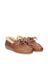 Brushed fur leather brown moccasins 