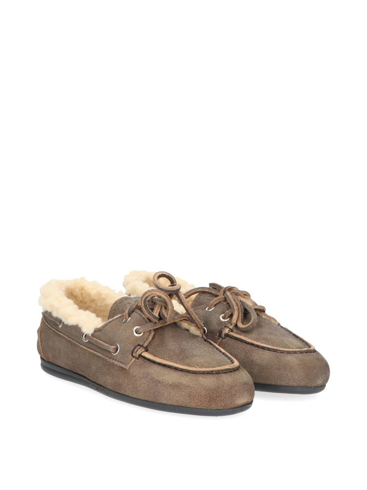 Brushed fur suede boatloafer Posa