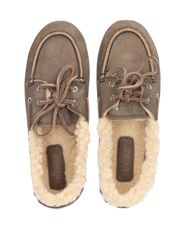 Brushed fur suede boatloafer Posa