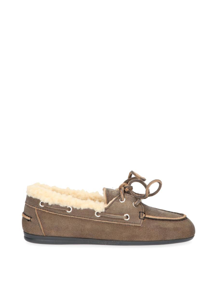 Brushed fur suede boatloafer Posa