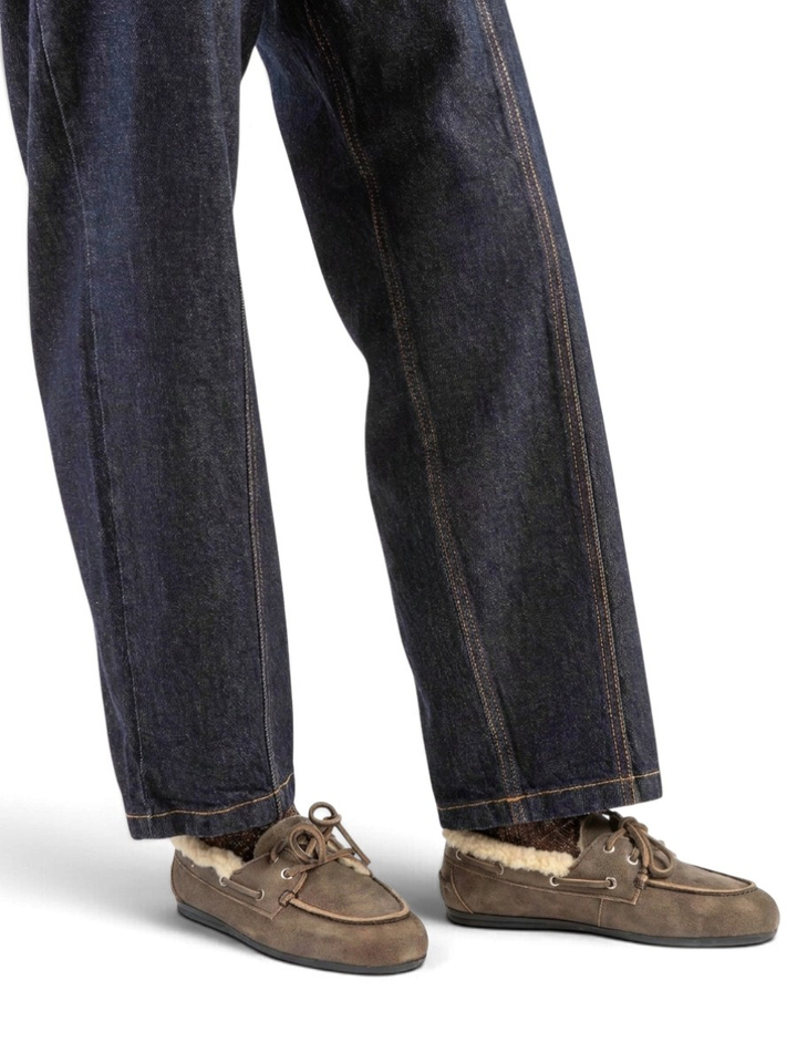 Brushed fur suede boatloafer Posa