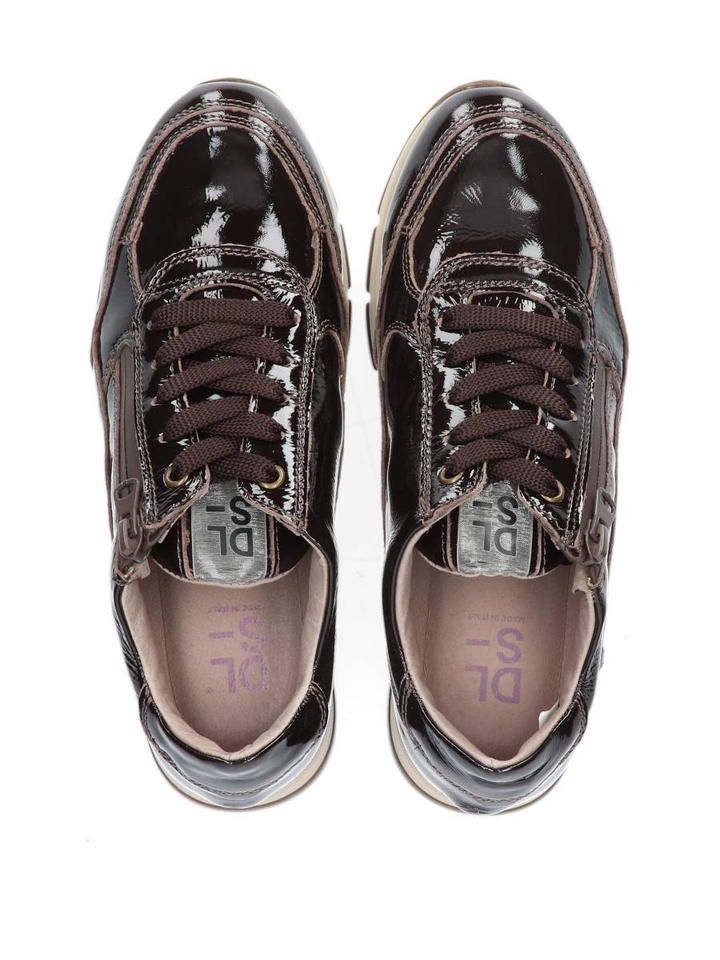 Bruin geklede lage sneaker Dl Sport 