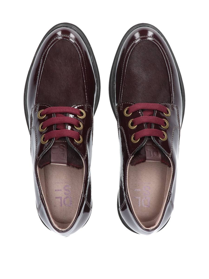 Bordeaux schoenen in lakleder DL Sport