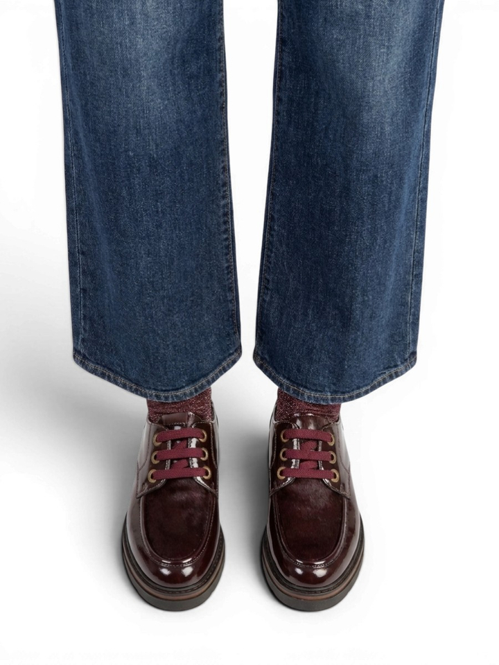 Bordeaux schoenen in lakleder DL Sport