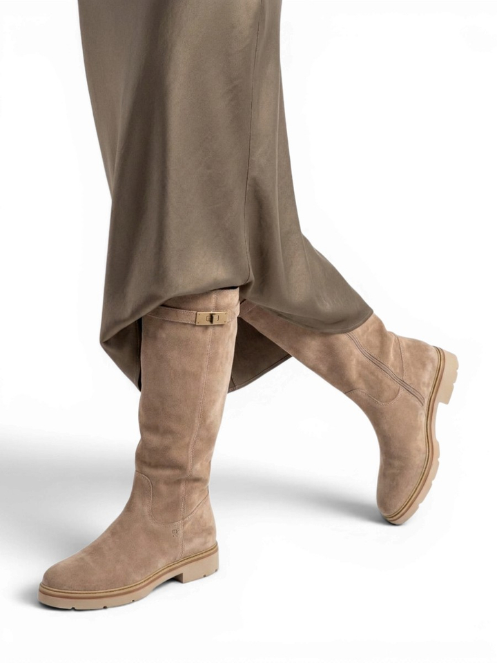 Taupekleurige laars in suede DL Sport 