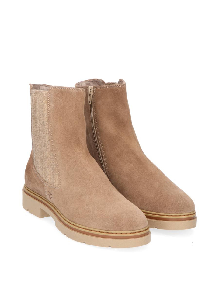 Taupe velours shore boots DL Sport 