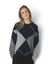 Blauwe trui in ruit motief Neo Noir 