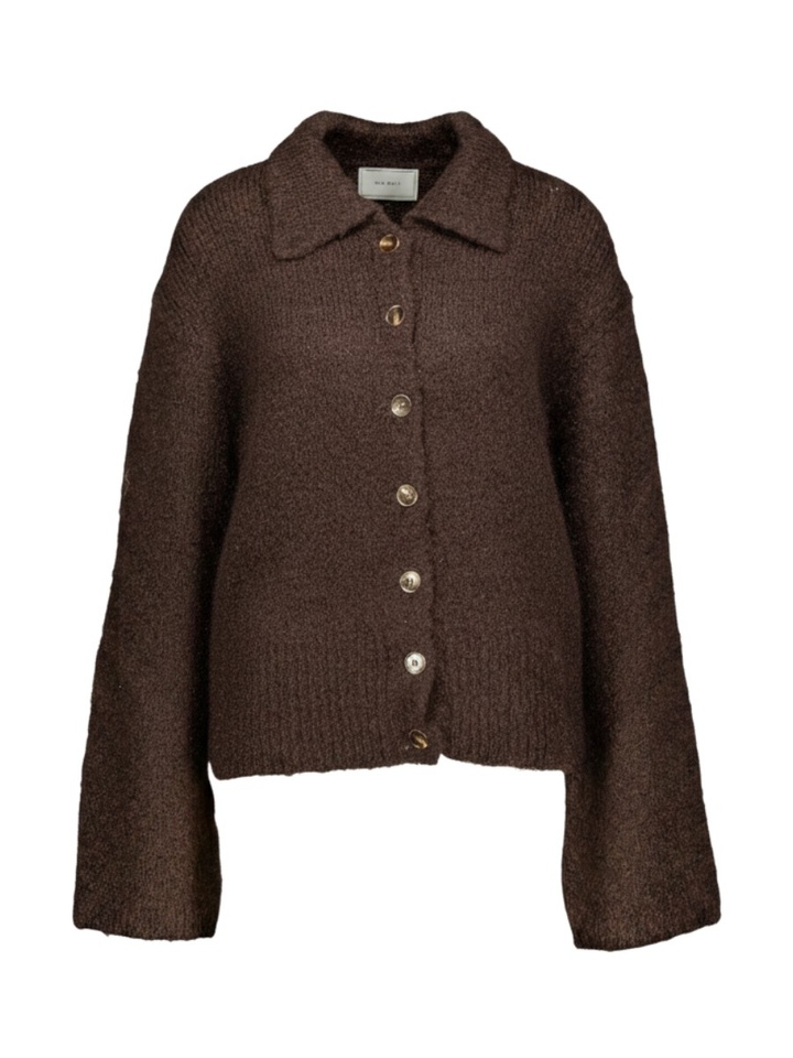 Bruine cardigan met knopen Ramera Neo Noir