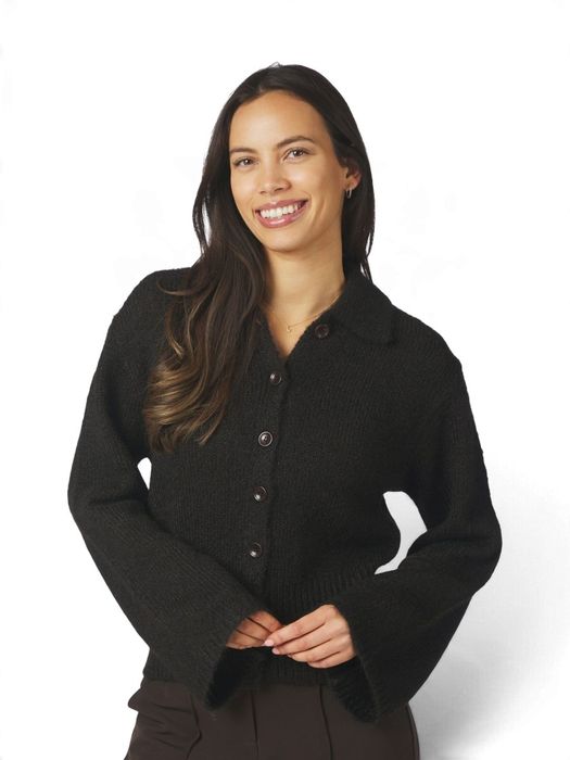 Bruine cardigan met knopen Ramera Neo Noir