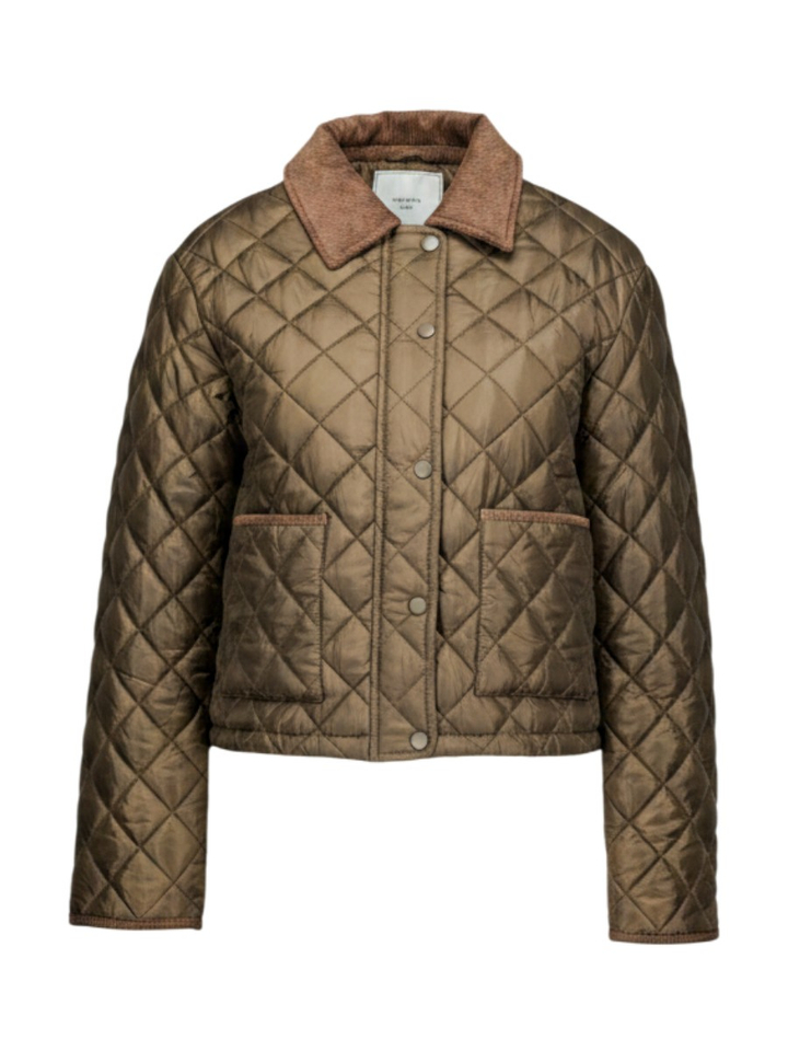 Groene korte quilt Jacket Kanya Neo Noir