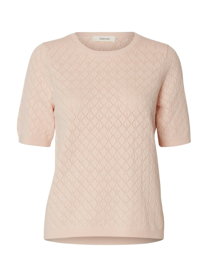 Roze trui met detail Selected