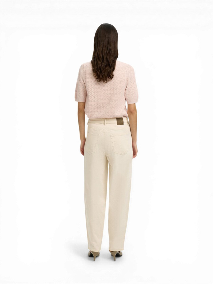 Roze trui met detail Selected