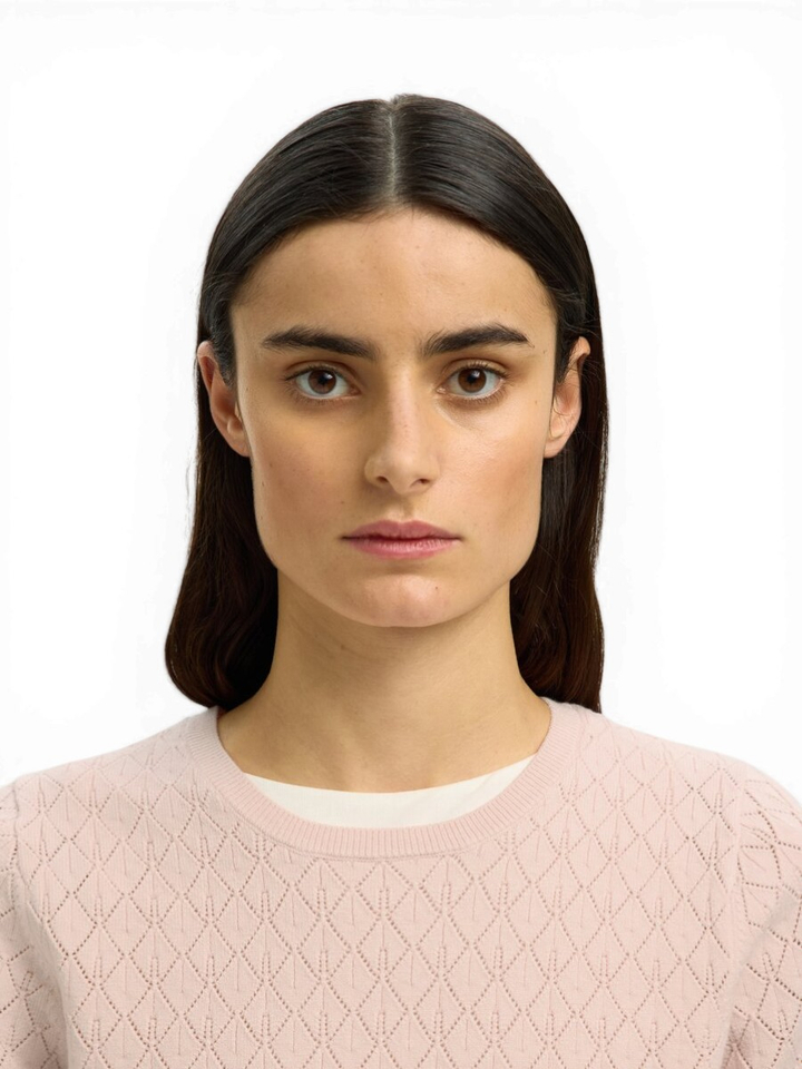 Roze trui met detail Selected