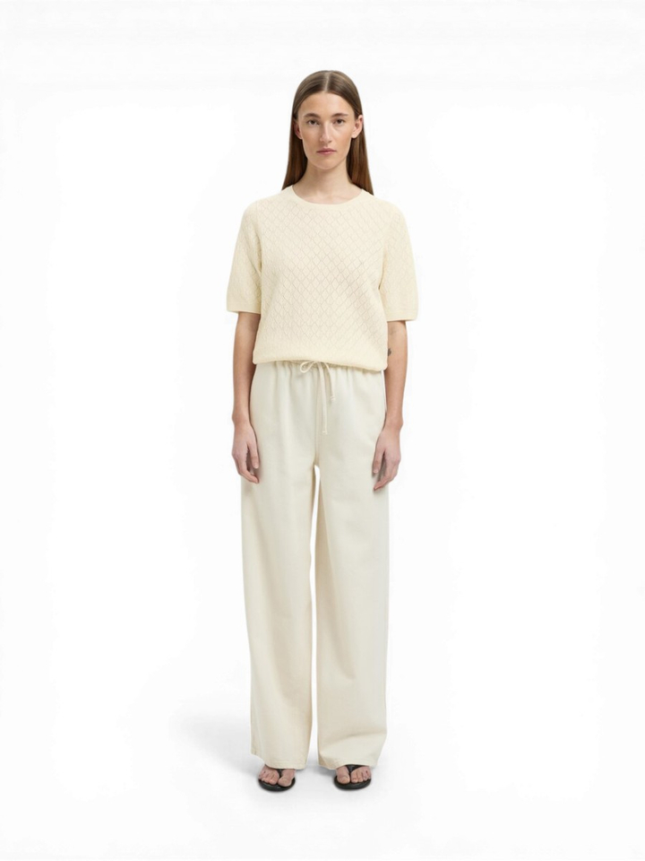 Ecru trui met detail Selected 