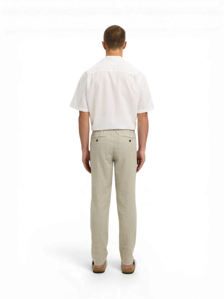 Beige geklede broek Slimta Selected