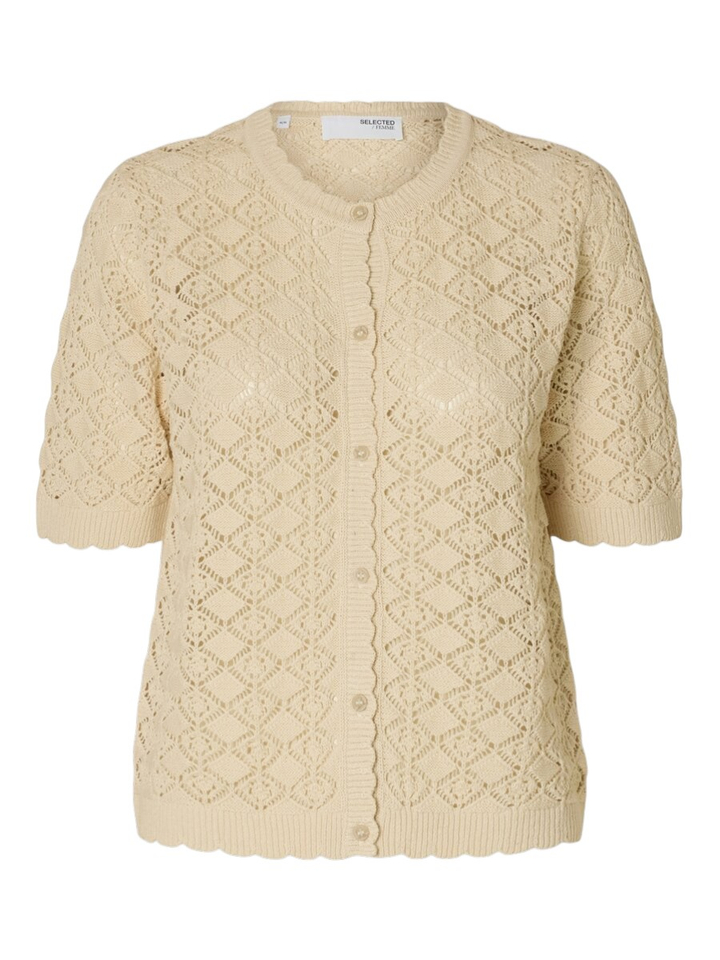 Beige gilet met knoopsluiting Selected 