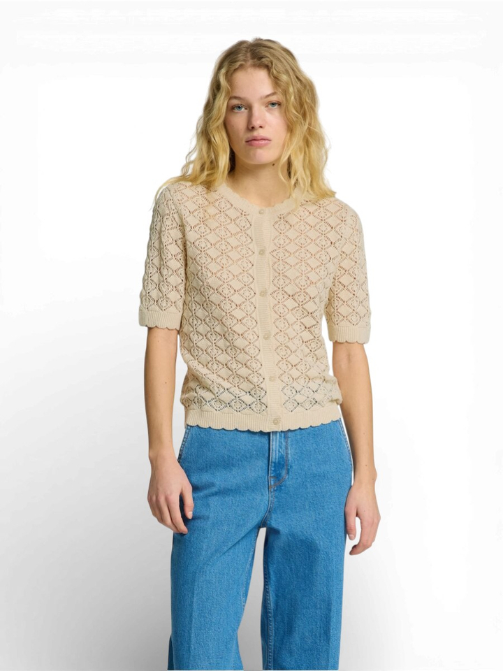 Beige gilet met knoopsluiting Selected 