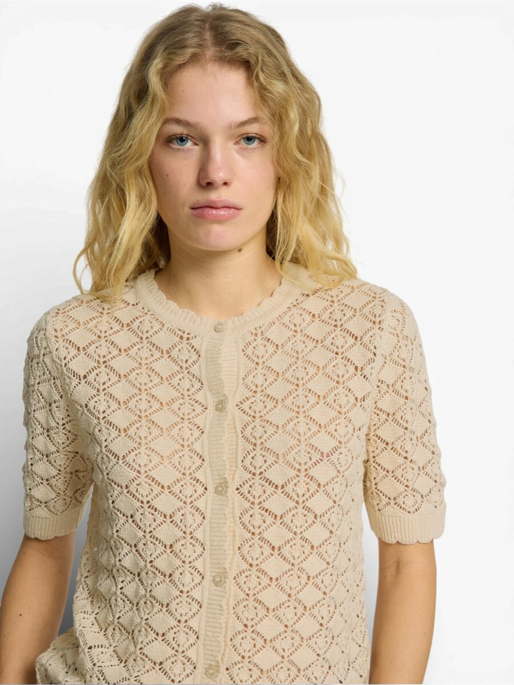 Beige gilet met knoopsluiting Selected 