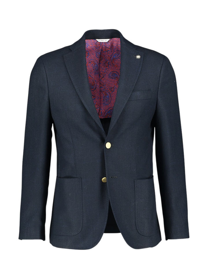 Donkerblauwe blazer Manuel Ritz