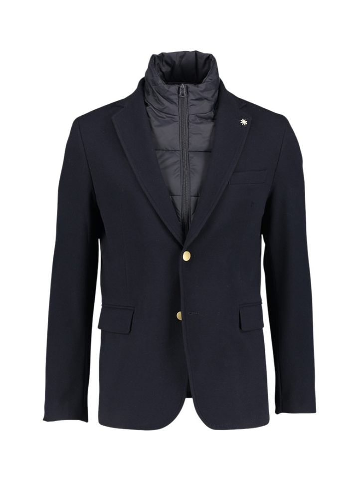 Donkerblauwe blazer Manuel