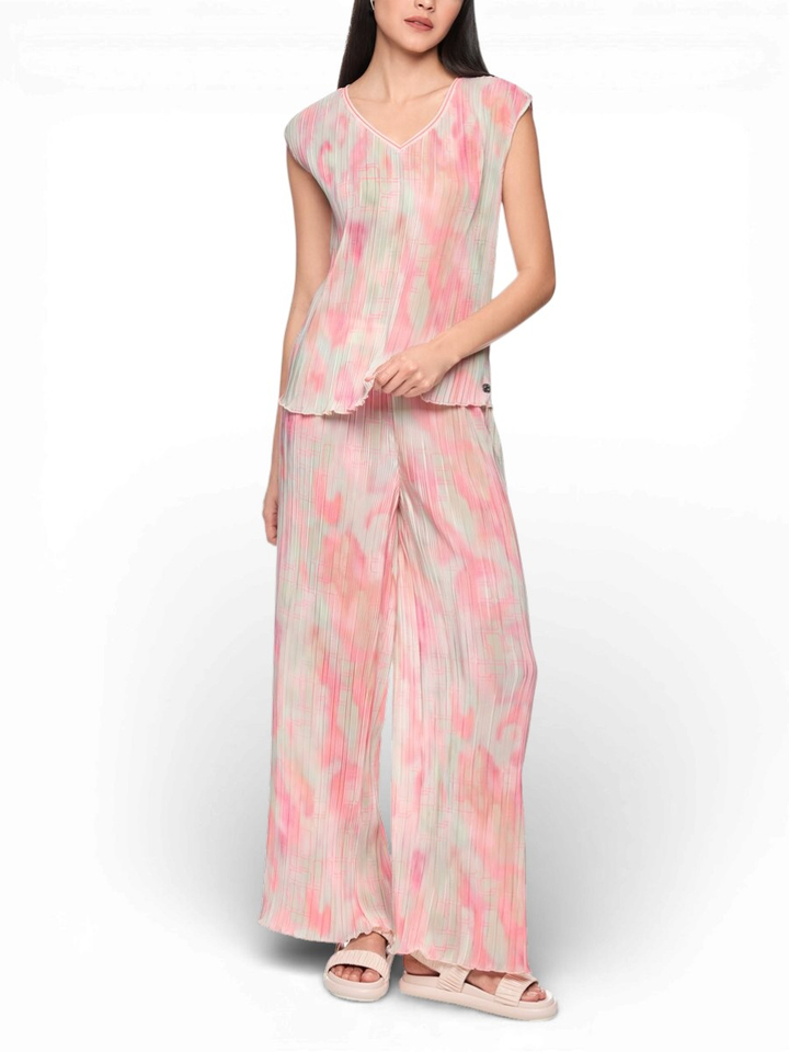 Multi-color blouse met plooien Marc Cain Sport