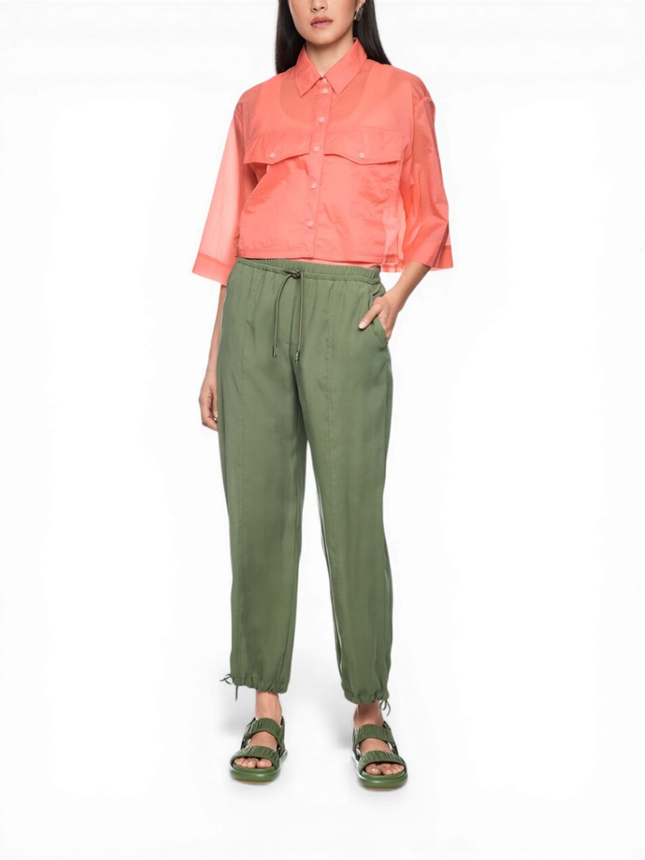 Roze blouse met knoopsluiting Marccain Sport