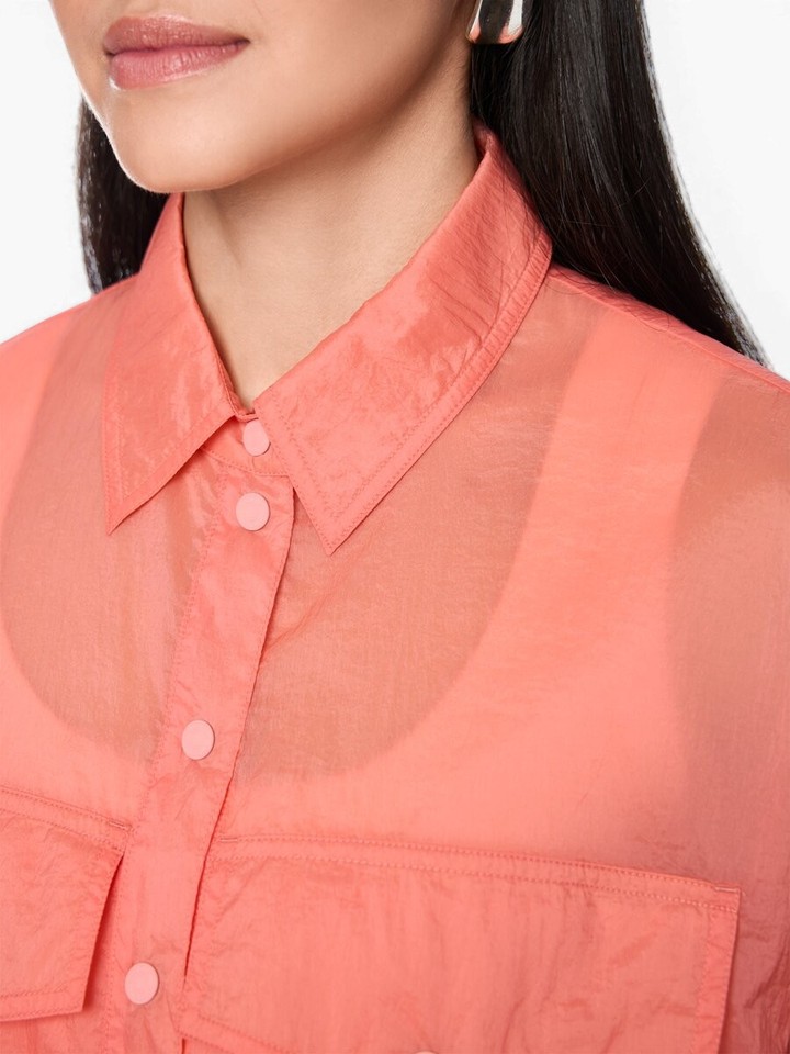 Roze blouse met knoopsluiting Marccain Sport