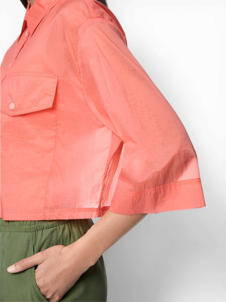 Roze blouse met knoopsluiting Marccain Sport