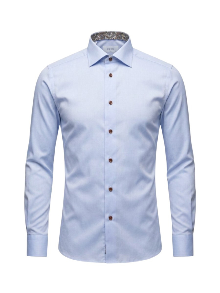 Paisley katoenen hemd (slim fit) met lange mouwen Eton 
