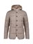 Brown stone puffer jas met kap Bjorn Duno 