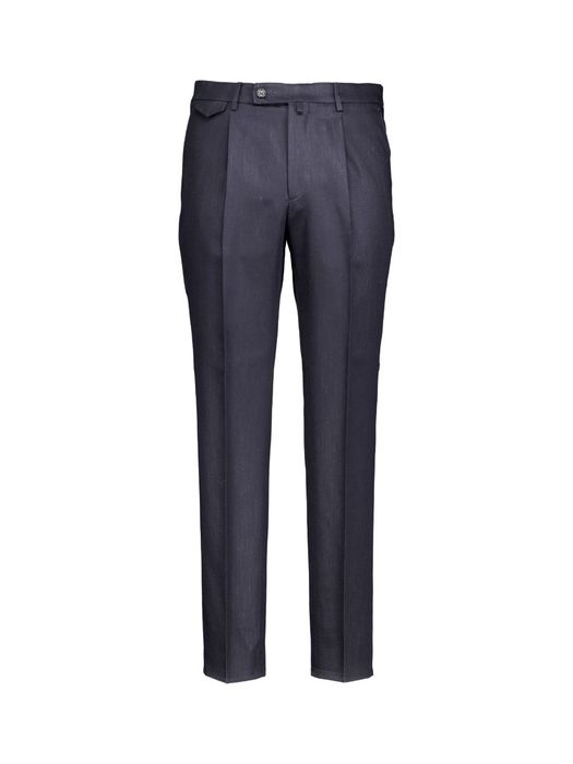 Donkerblauwe geklede broek Berwich