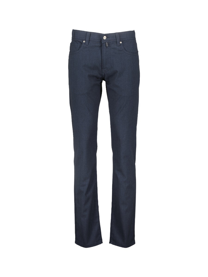 Donkerblauwe geklede broek Lyon Tap Pierre Cardin 