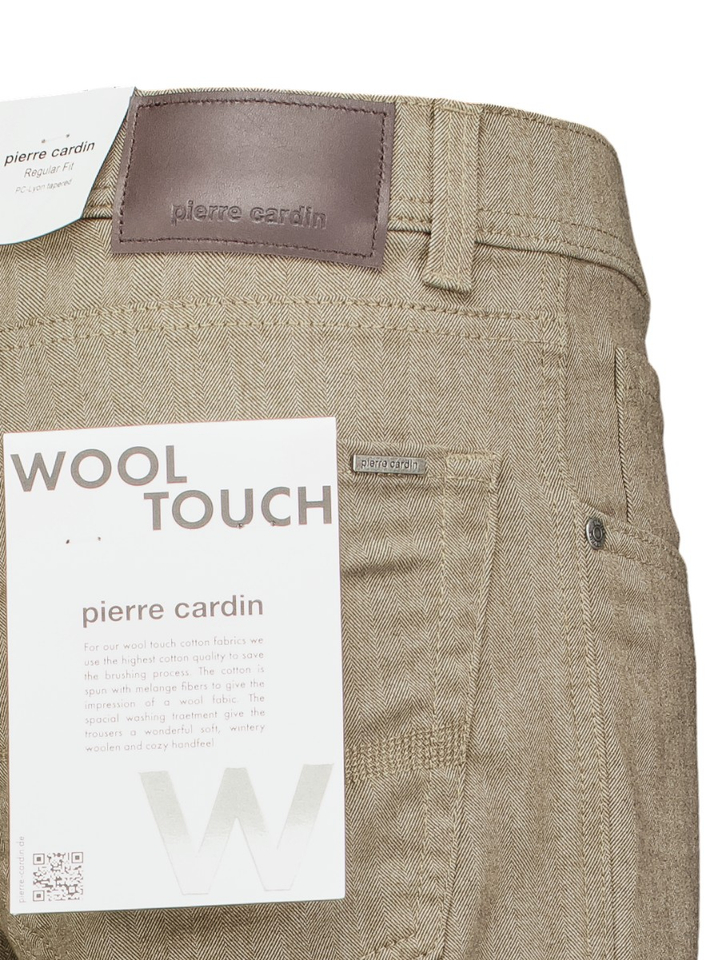 Beige broek LYON TAP Pierre Cardin