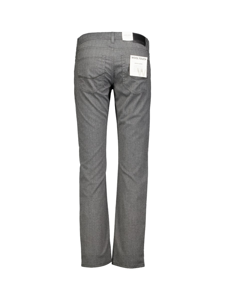Donkergrijze geklede broek Lyon tap Pierre Cardin 