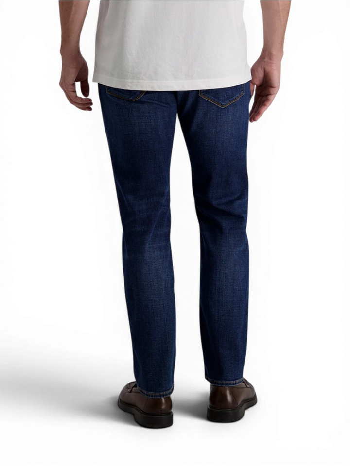 Donkerblauwe slim fit jeans Lyon Pierre Cardin