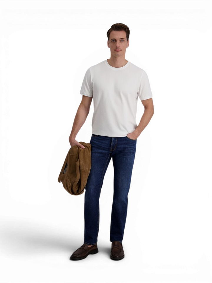 Donkerblauwe slim fit jeans Lyon Pierre Cardin