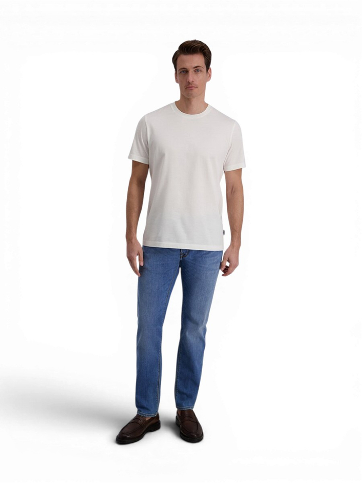 Blauwe tapered fit jeansbroek Lyon Pierre Cardin