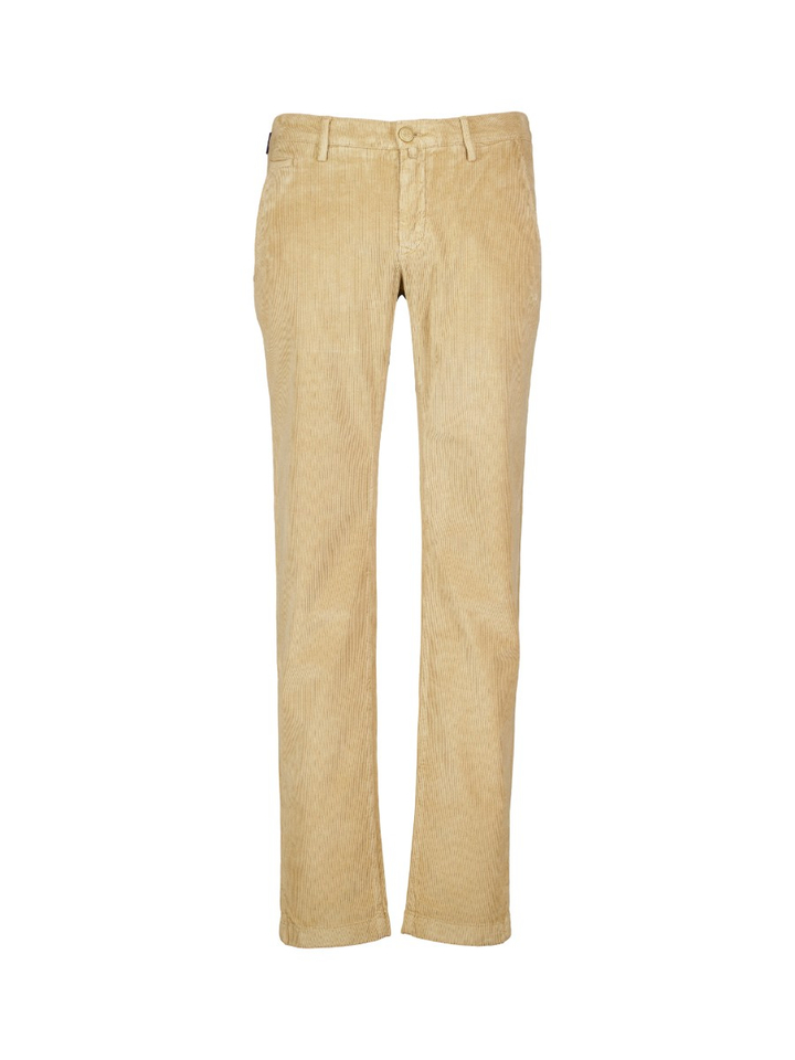Beige slim fit broek in ribfluweel Jacob Cohen