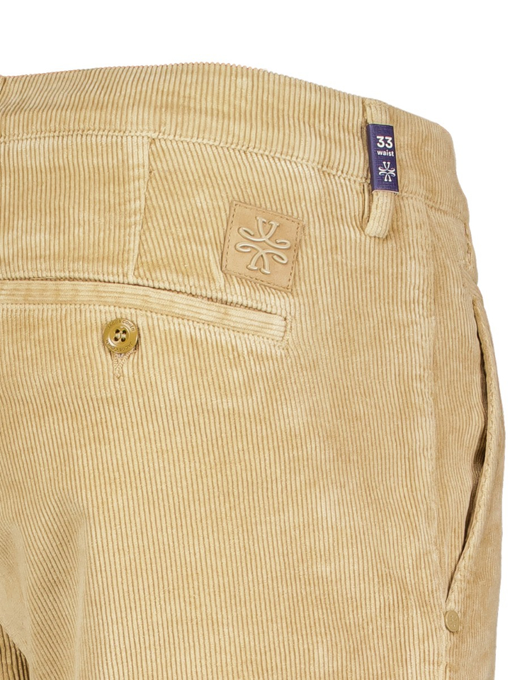 Beige slim fit broek in ribfluweel Jacob Cohen