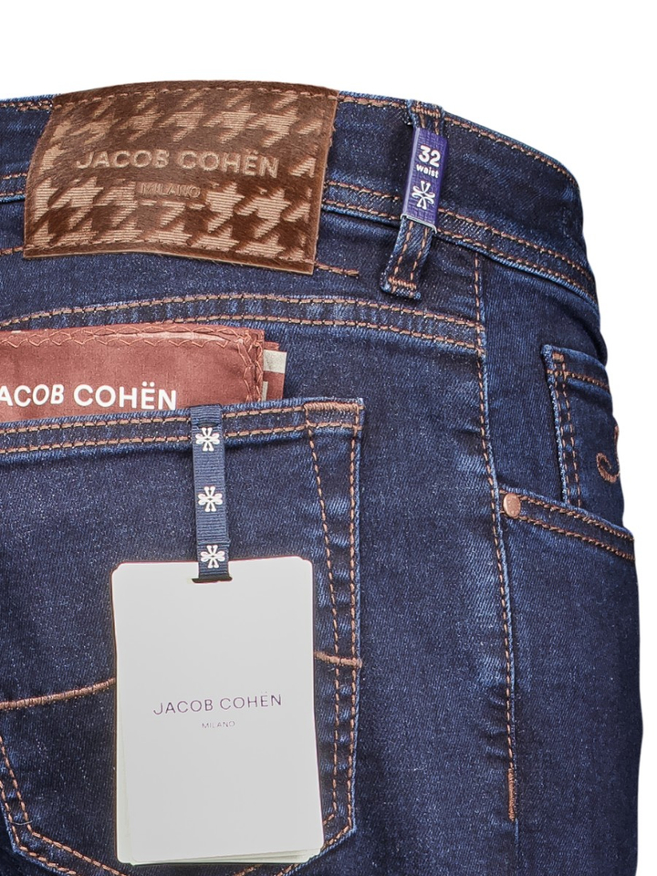 Donkerblauwe slim fit jeans Jacob Cohen