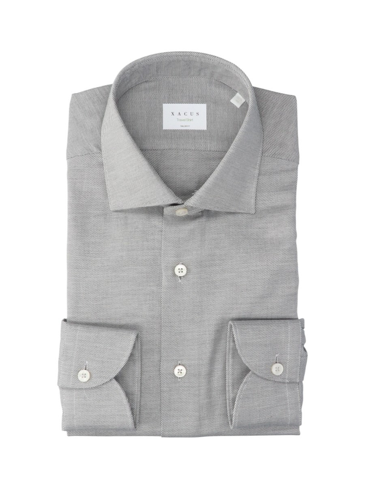Grijs hemd (tailor fit) met lange mouwen Xacus