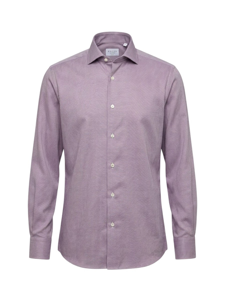 Bordeaux hemd ( regular fit) met lange mouwen Xacus